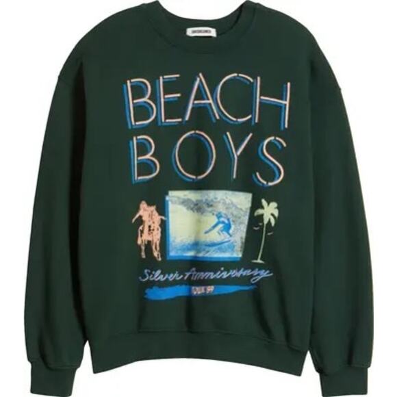 DAYDREAMER Beach Boys Pine Green Silver Anniversary BF Crew Size S New w/o Tag - Picture 11 of 13
